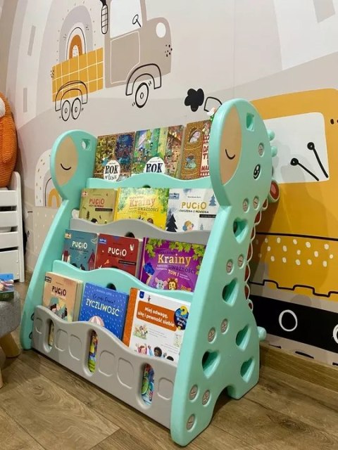 Półka Na Książki Organizer Żyrafa – Regał Dziecięcy, 4 Półki Półka Na Książki Organizer Żyrafa – Regał Dziecięcy, 4 Półki