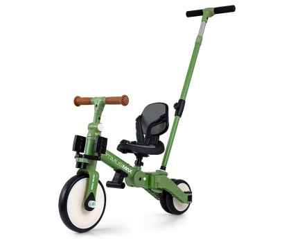 Milly Mally Optimus Max Rowerek 5w1 Trójkołowy Biegowy Z Rączką Green