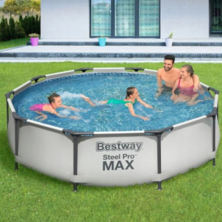 Basen Stelażowy Steel Pro MAX 305x76 Okrągły 10FT BESTWAY 3w1