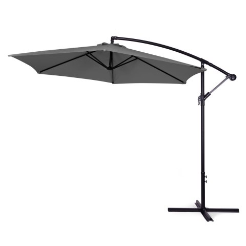Duży Parasol Ogrodowy Rozkładany MultiGarden - 300 cm - Szary Duży Parasol Ogrodowy Rozkładany MultiGarden - 300 cm - Szary