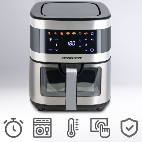 Frytkownica Beztłuszczowa Air fryer XXL Berdsen BD-656 – 9,1 L, 1700 W