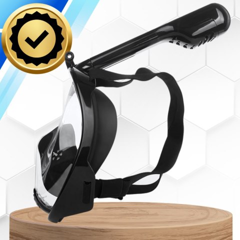 Maska Do Nurkowania, Snorkelingu Pełnotwarzowa Full Face GoPro - L/XL Czarna