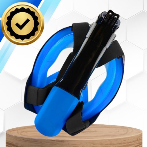 Maska Do Nurkowania, Snorkelingu Pełnotwarzowa Full Face GoPro - L/XL Niebieska