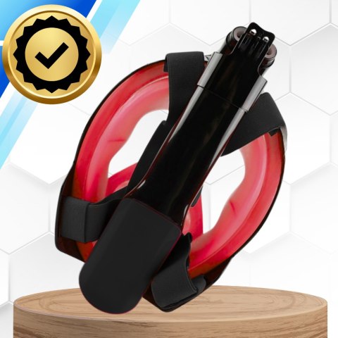 Maska Do Nurkowania, Snorkelingu Pełnotwarzowa Full Face GoPro - S/M Czerwona