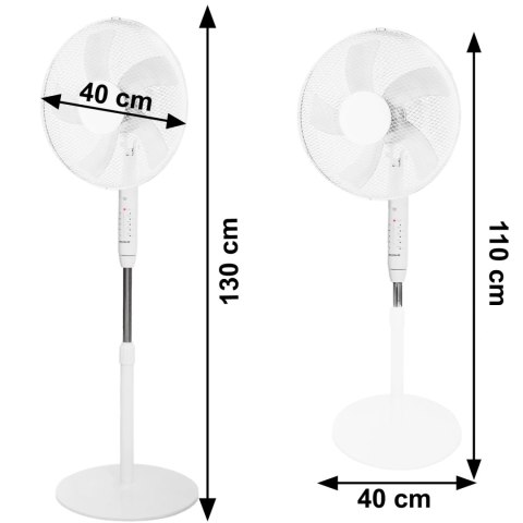 Wentylator Stojący Longwell H-071 45W – Pilot, 3 Tryby, Regulacja Wysokości