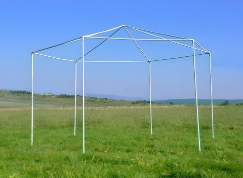 Pawilon Ogrodowy MultiGarden 2x2x2 m – Namiot Eventowy, 6 Ścian, Wodoodporny, Szary