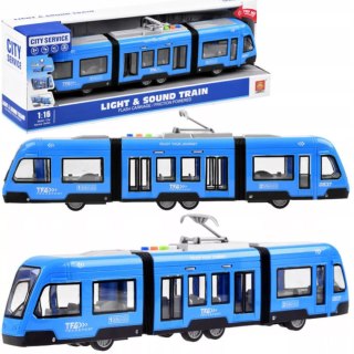 Tramwaj Miejski Interaktywny Dla Dzieci – Realistyczny Model, Otwierane Drzwi, 44 Cm