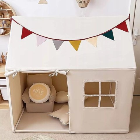 Namiot Domek Dla Dzieci Z Girlandą I Lampkami