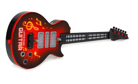 Gitara Dla Dzieci Z Oświetleniem LED – Interaktywna Gitara Muzyczna, 8 Melodii