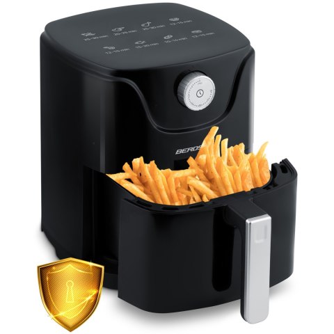 Kompaktowa Frytkownica Beztłuszczowa Air fryer Berdsen BD-654 2,5 L – 1000 W