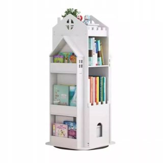Dziecięcy Obrotowy Regał Na Książki I Zabawki – Zamek, 10 Półek, 95 Cm