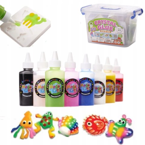 Edukacyjny Zestaw Żelowy w Wiaderku – Tworzenie Żelowych Zwierzątek