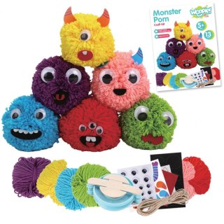 WOOPIE ART&FUN Zestaw Kreatywny Monster Pom – Twórz Potworki