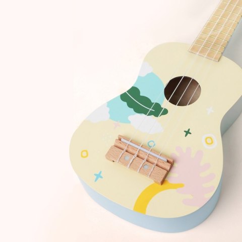 Niebieskie Drewniane Ukulele Classic World – Gitara dla Dzieci Niebieskie Drewniane Ukulele Classic World – Gitara dla Dzieci