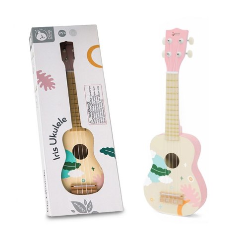 Różowe Drewniane Ukulele Classic World – Gitara dla Dzieci