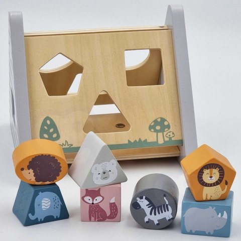 Drewniany Sorter Kształtów Polar Bear Viga – Edukacyjna Układanka, Zwierzątka