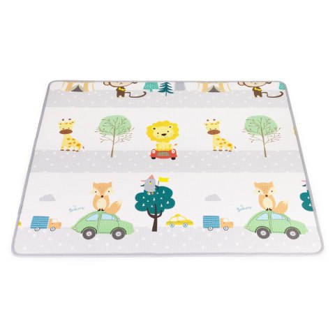 Mata Piankowa ECOTOYS Dwustronna 180x150 Cm - Alfabet I Zwierzęta