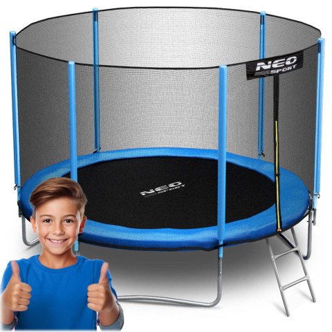 Trampolina Ogrodowa Neo-Sport 252 Cm Z Siatką Zewnętrzną I Drabinką