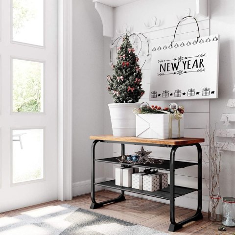 Industrialny Regał Na Buty Z Siedziskiem