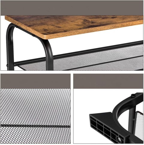 Industrialny Regał Na Buty Z Siedziskiem