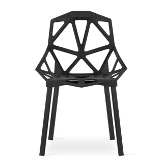 Krzesło ESSEN OSKAR – Nowoczesne, Czarny Design, Metalowe Nogi