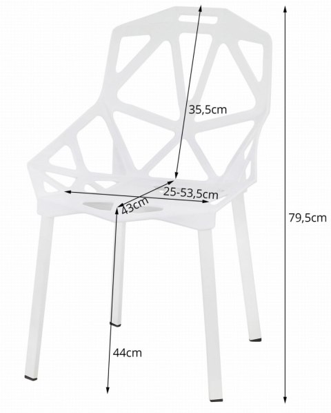 Krzesło ESSEN OSKAR – Nowoczesne, Czarny Design, Metalowe Nogi