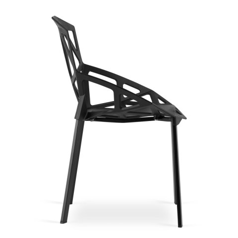 Krzesło ESSEN OSKAR – Nowoczesne, Czarny Design, Metalowe Nogi