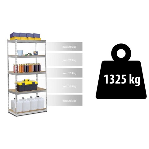 Regał Metalowy Magazynowy Humberg HR-700 183 x 90 x 45 cm