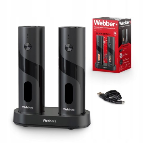 Elektryczne Młynki Do Soli I Pieprzu – LED, Ceramiczne Żarna, USB-C