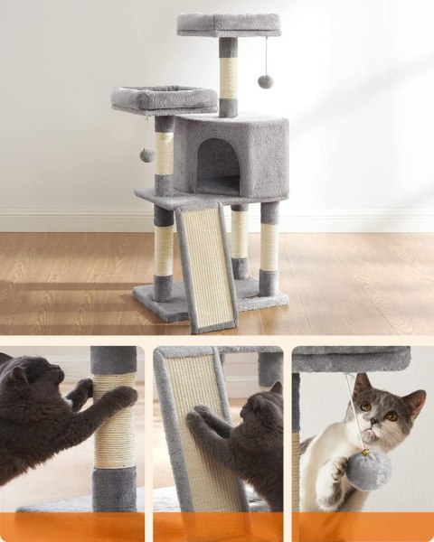 Drapak OSKAR Dla Kota Jasnoszary 115 cm Słupek Sizalowy