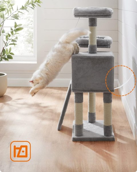 Drapak OSKAR Dla Kota Jasnoszary 115 cm Słupek Sizalowy