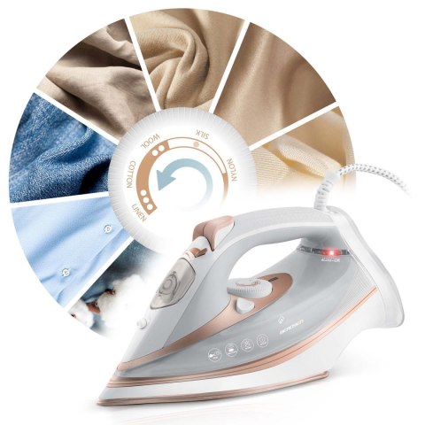 Żelazko Parowe Berdsen BD-332 – 3000 W, Ceramiczne, Para Pionowa , Białe