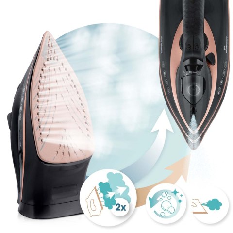 Żelazko Parowe Berdsen BD-332 – 3000 W, Ceramiczne, Para Pionowa , Czarne