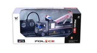 Zdalnie Sterowana Ciężarówka Dźwig 20 cm, 1:48 - Światła, Ruchome Elementy