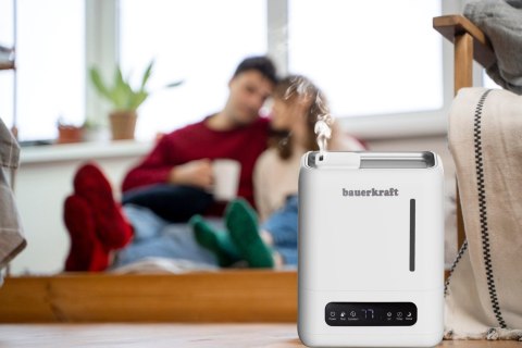 Nawilżacz Powietrza Ultradźwiękowy Bauerkraft 4,3L Filtr UV Aromaterapia