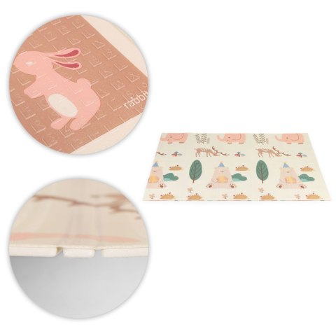 Mata Edukacyjna Piankowa Z Torbą IPLAY 200x150 Cm – Dwustronna, Las