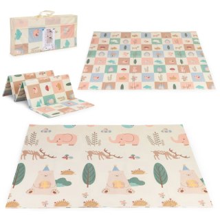 Mata Edukacyjna Piankowa Z Torbą IPLAY 200x180 Cm – Dwustronna, Las