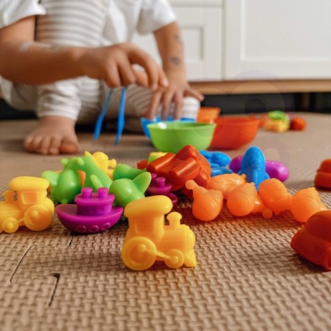 Zabawka Edukacyjna Sorter Kolorów - Pojazdy od WOOPIE 44 el Zabawka Edukacyjna Sorter Kolorów - Pojazdy od WOOPIE 44 el