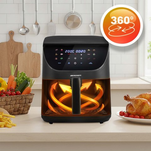 Frytkownica Beztłuszczowa Air Fryer Berdsen BD-660 Czarna – 8 L, 1700 W