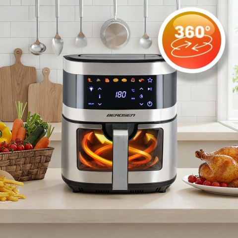 Frytkownica Beztłuszczowa Air fryer XXL Berdsen BD-656 – 9,1 L, 1700 W