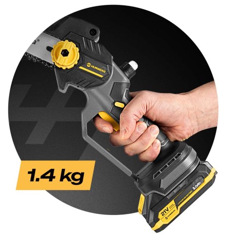 Mini Piła Łańcuchowa Humberg HM-421 – Bezszczotkowa, Akumulatorowa