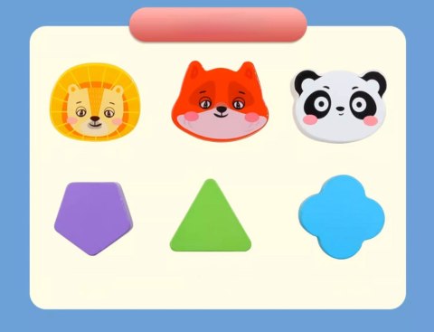 Drewniany Sorter Klocków Montessori Elastyczna Kostka Sensoryczna