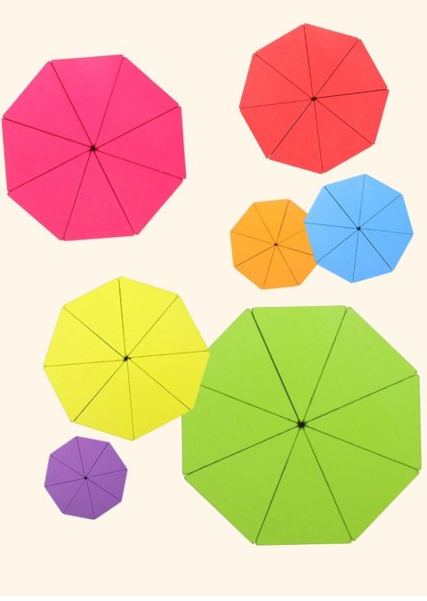Gra logiczna Kolorowe Drewniane klocki Trójkąty układanka puzzle Gra logiczna Kolorowe Drewniane klocki Trójkąty układanka puzzle