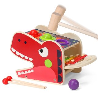 Cymbałki i Wbijak T-Rex - Edukacyjna Zabawka Muzyczna JHTOY