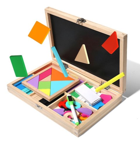 Tablica Kredowa Zestaw W Walizce, Nauka Matematyki, Rysowanie, Puzzle