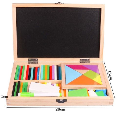 Tablica Kredowa Zestaw W Walizce, Nauka Matematyki, Rysowanie, Puzzle