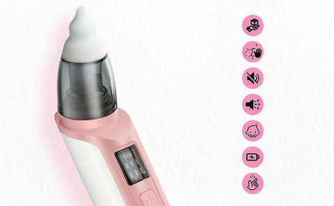 Elektryczny Aspirator Odciągacz Do Nosa NICEkids Różowy – 6 Trybów Elektryczny Aspirator Odciągacz Do Nosa NICEkids Różowy – 6 Trybów