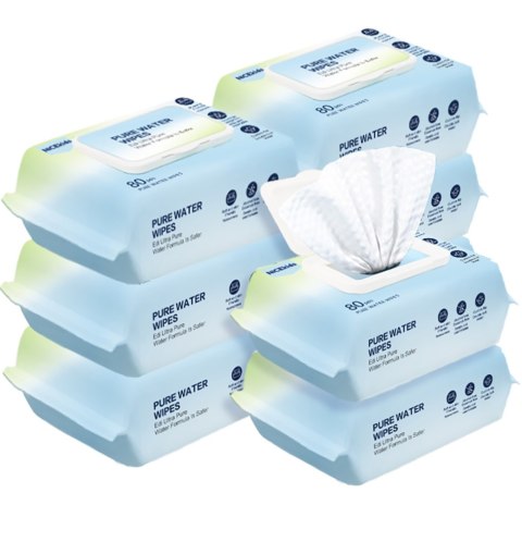 Chusteczki Nawilżane NICEKIDS Pure Water – 99,9% Wody, 960 Sztuk