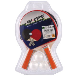 Zestaw Rakietek Do Ping-Ponga PRO SPORTS – 2 Paletki, 3 Piłeczki