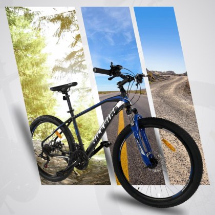 Rower Górski NICEBIKE X860 MTB 26'' - Stalowa Rama 18" i Osprzęt Shimano